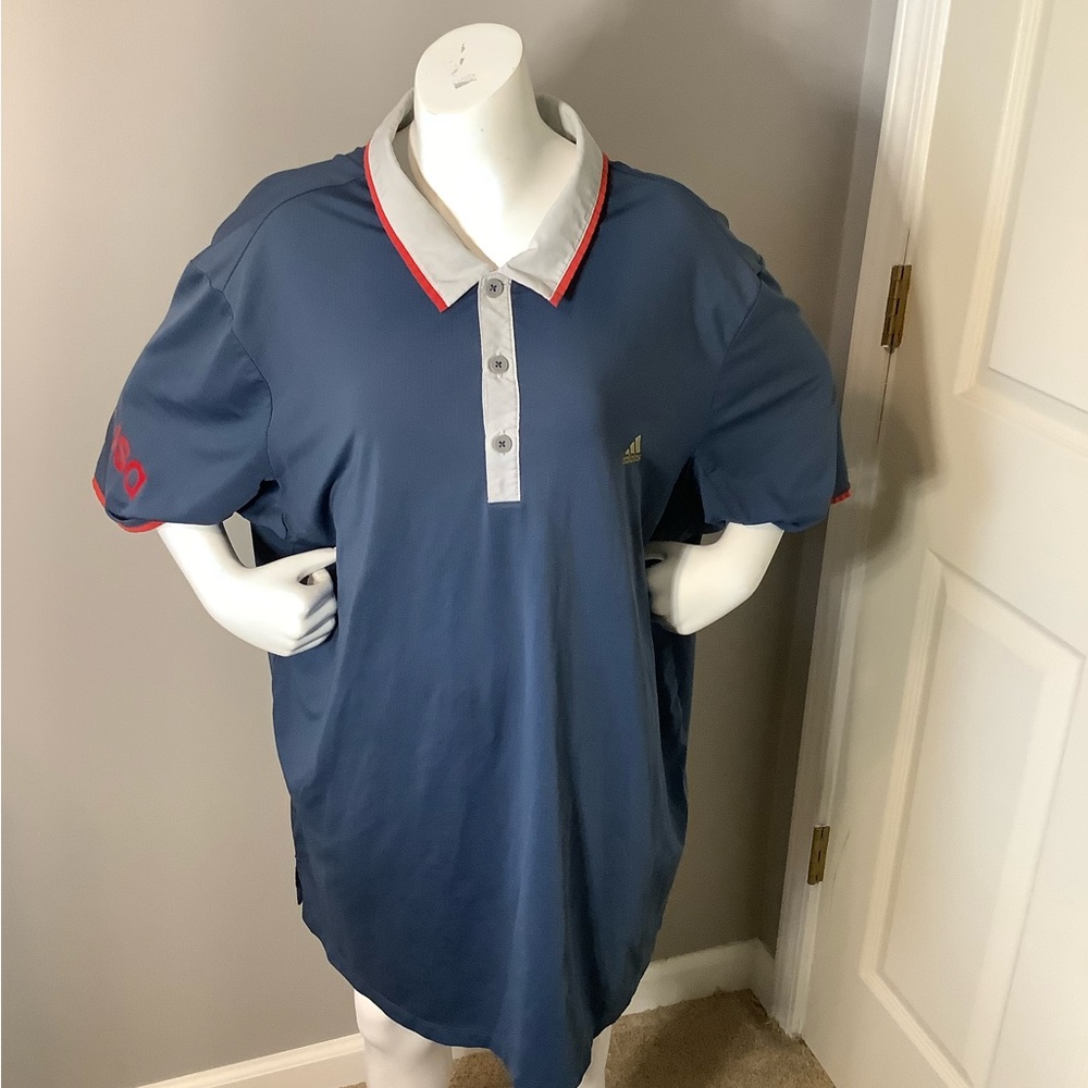 Men XL Adidas Team USA Golf Short Sleeve Polo Shirt
